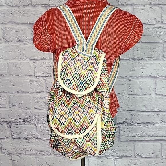 M. M. M. Artesanias Handbags - MMM Artesanias rainbow backpack